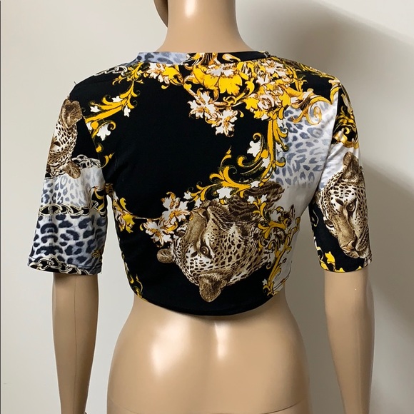 2 for $10 Multi color cheetah print top size Large - Picture 2 of 8